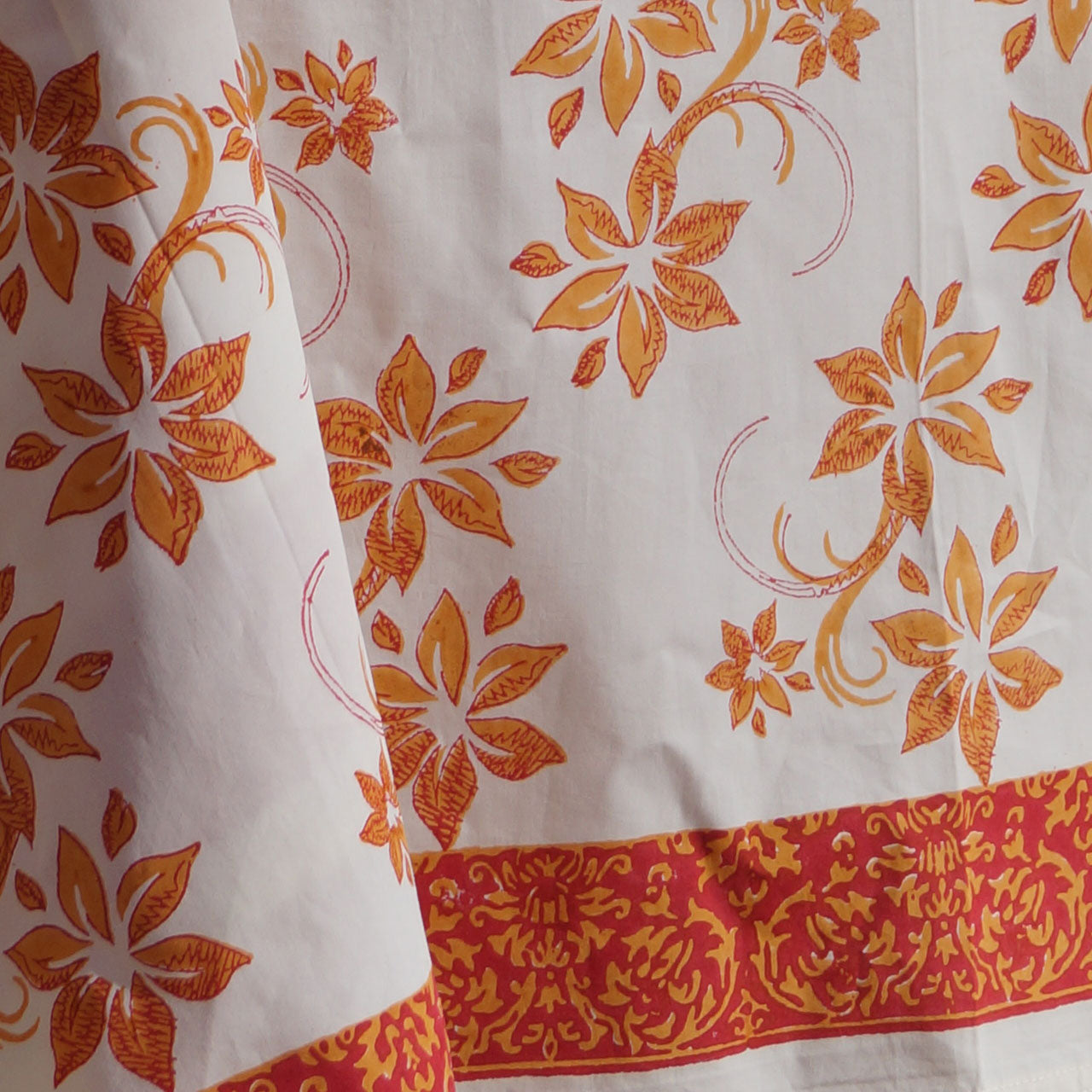 Tischdecke Blockprint Spice 180x270 cm