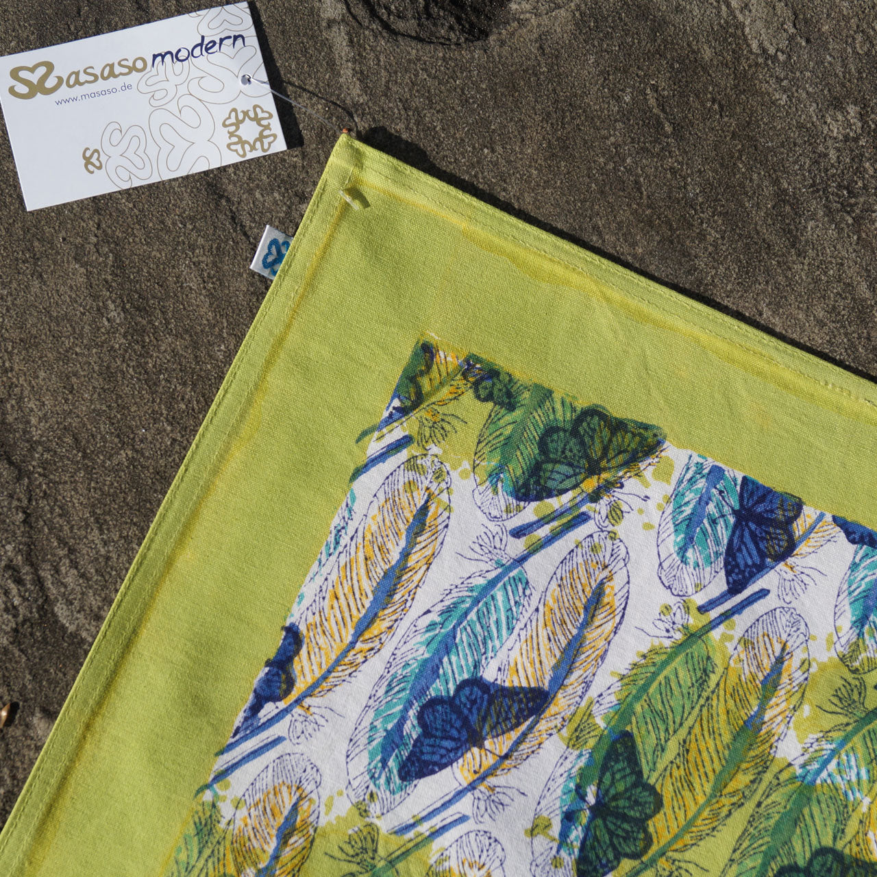 Platzsets (4 Stck.) Blockprint Feather 35x45