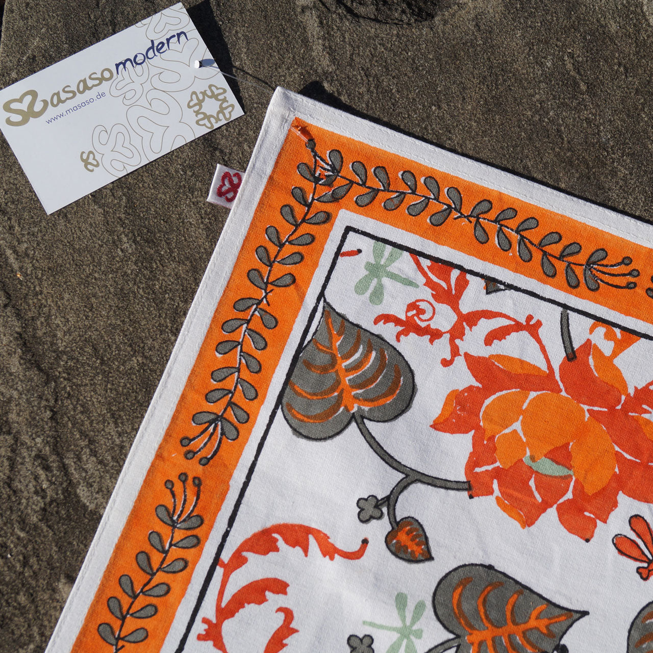 Platzsets (4 Stck.) Blockprint Waterlily 35x45