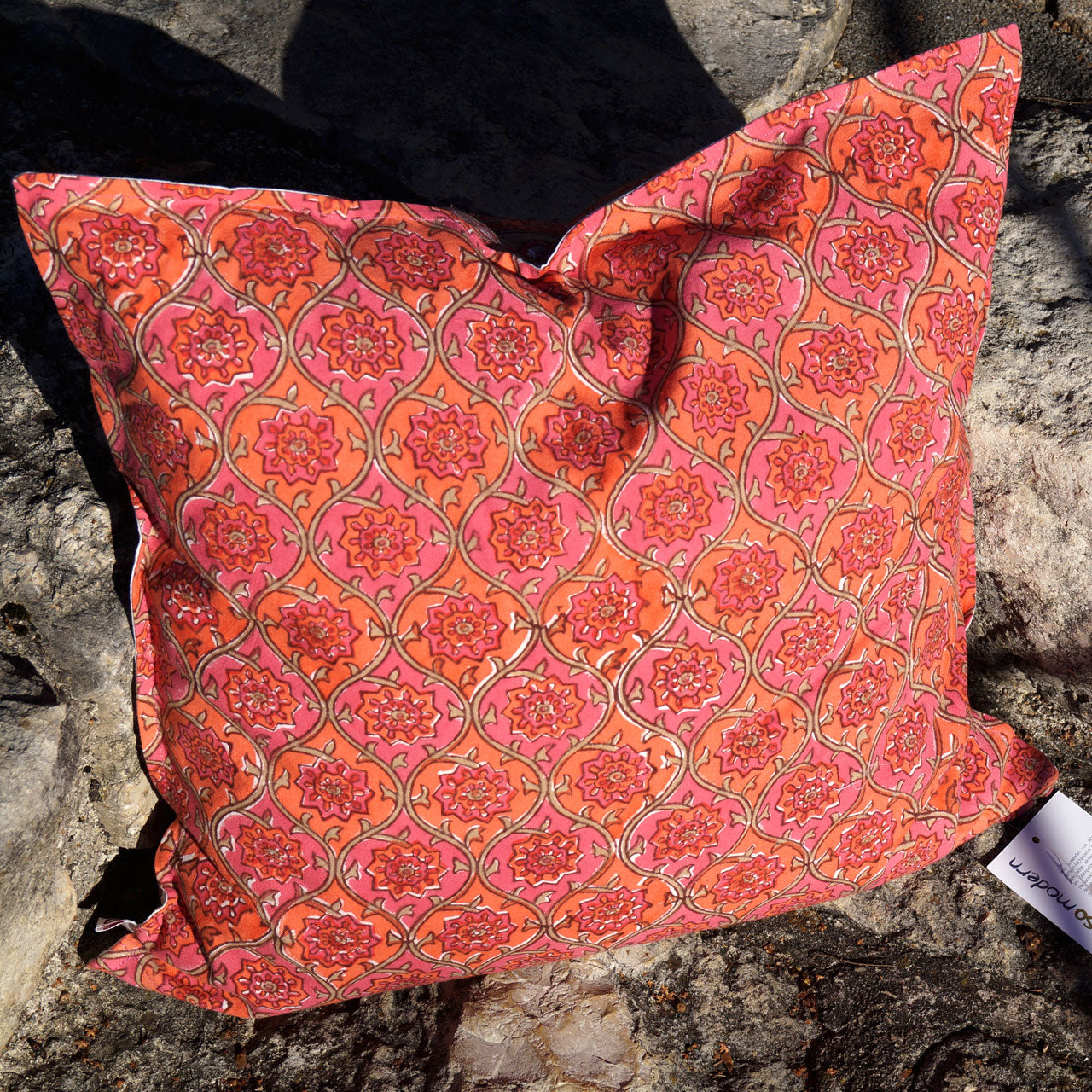 Kissenhülle Blockprint Romance II 40x40