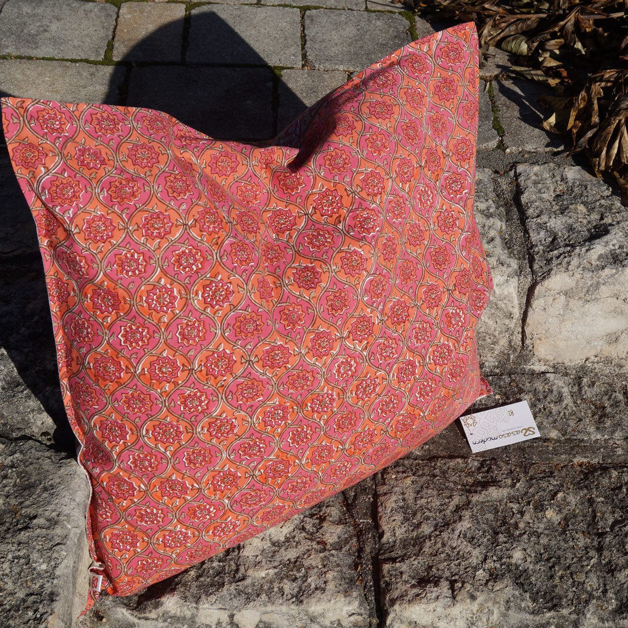 Kissenhülle Blockprint Romance II 60x60