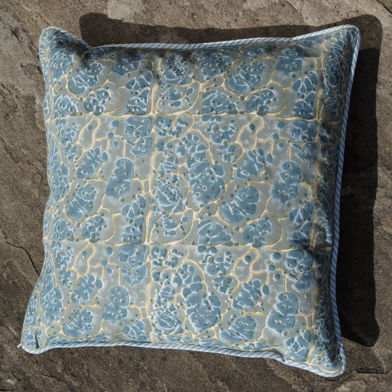 Kissenhülle Plankton Stempeldruck 40x40