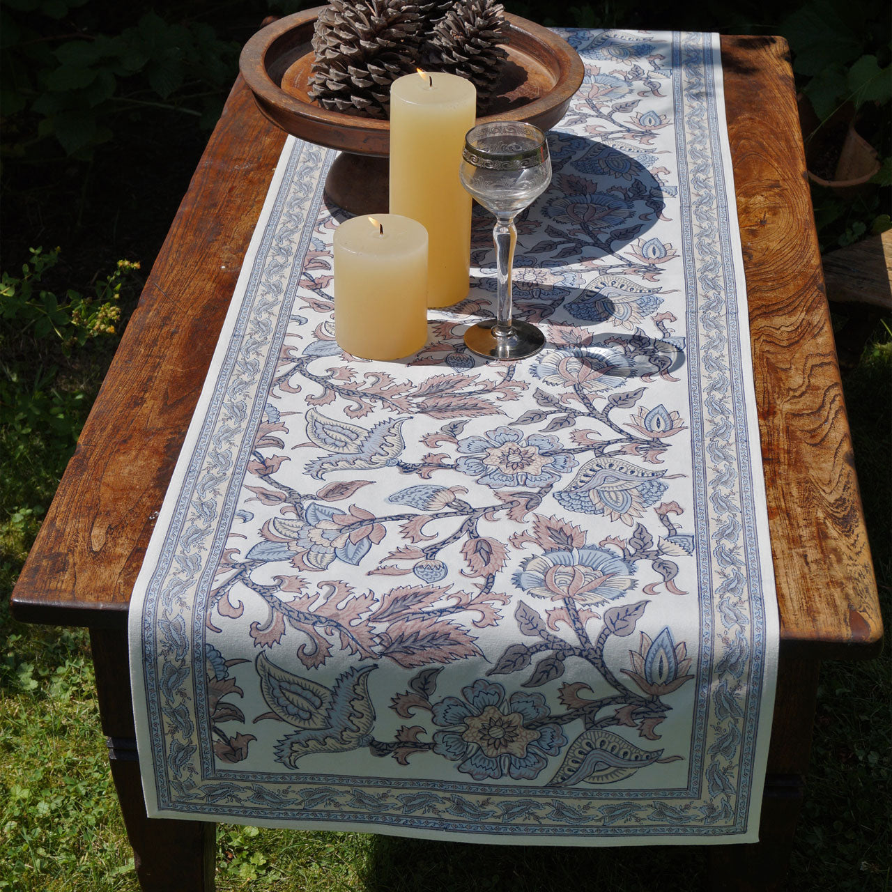 Tischläufer Blockprint Shadow 45x150