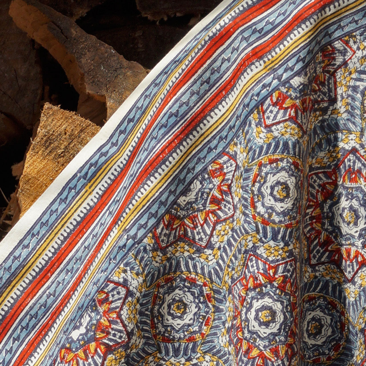 Geschirrtuch Ethno Stempeldruck