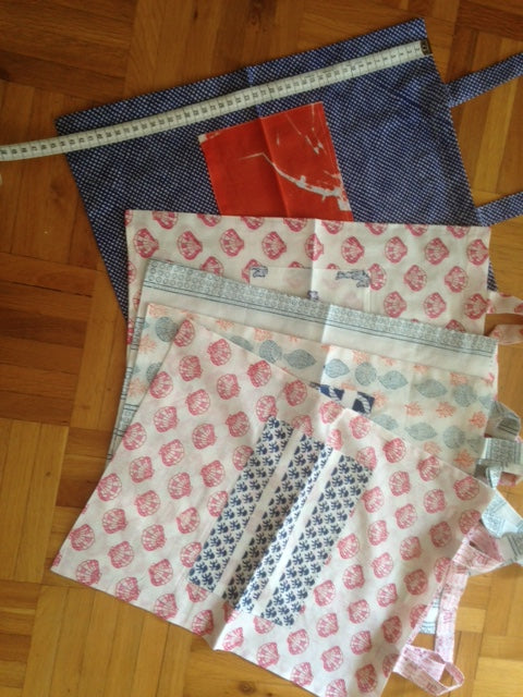 Handbedruckte Tasche ca. 32x32