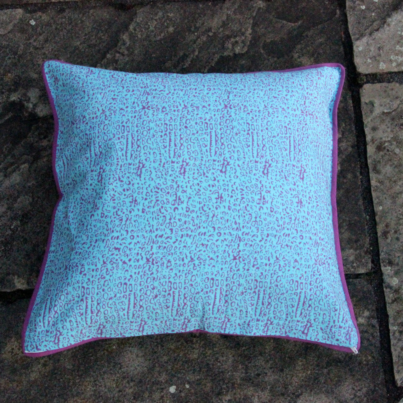 Kissenhülle Tropical Stempeldruck 40x40