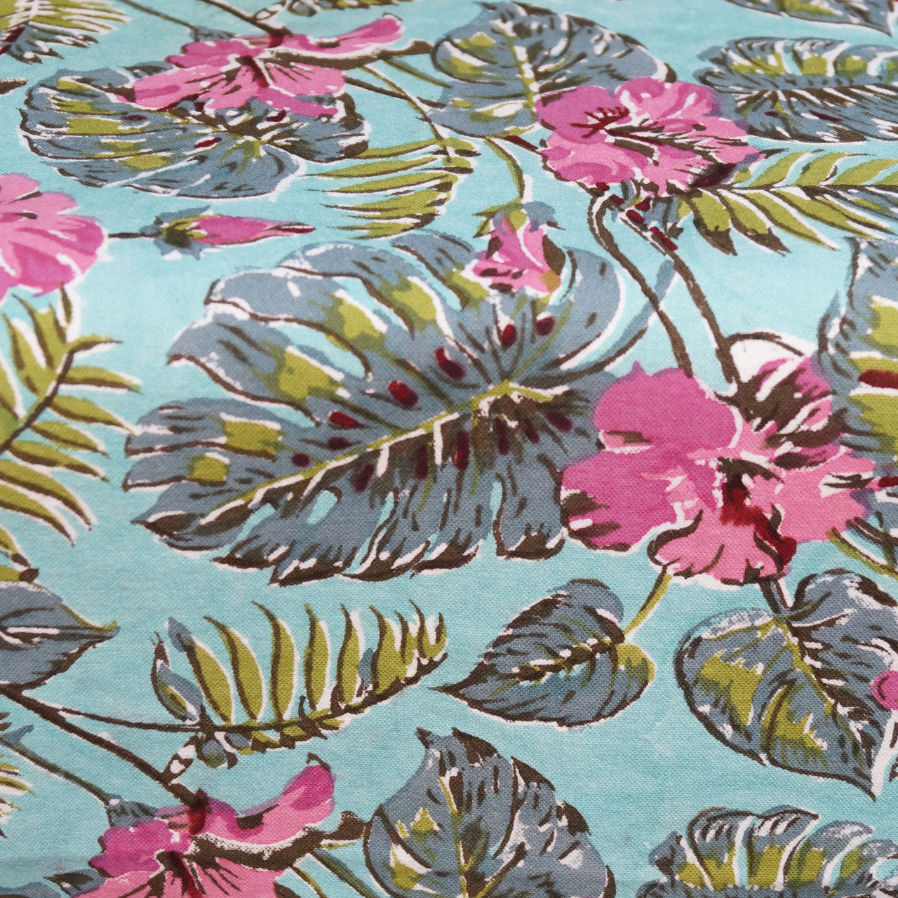 Tischdecke Tropical im Stempeldruck 180x270 cm