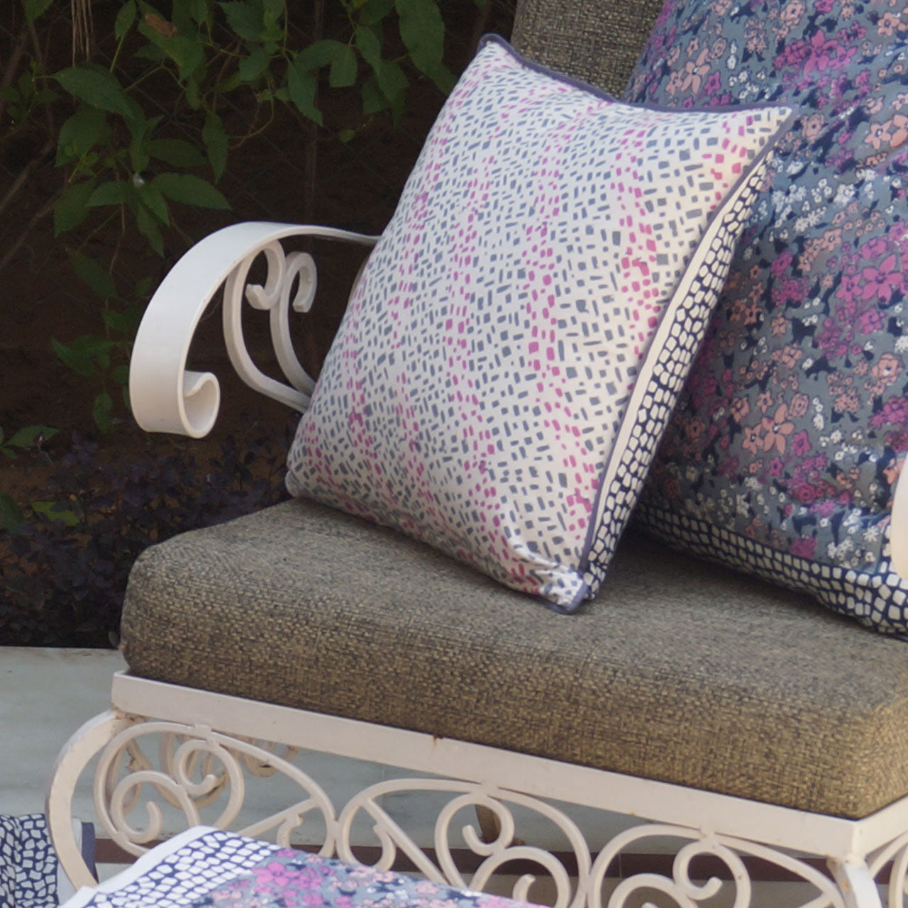 Kissenhülle Nude Stempeldruck 40x40