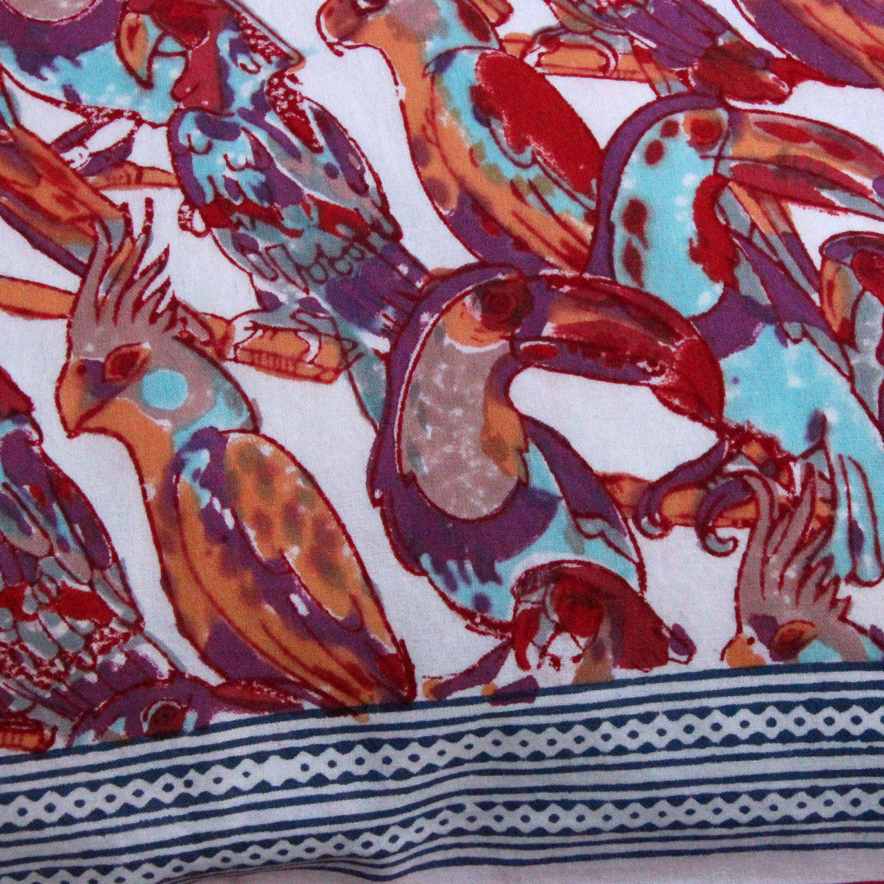 Kissenhülle Parrot Stempeldruck 60x60