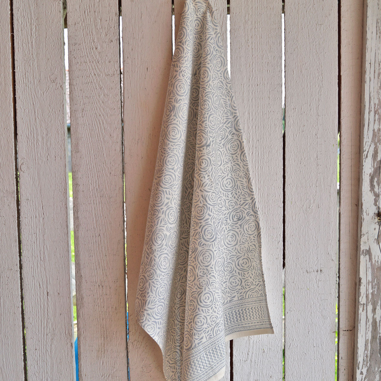 Geschirrtuch Blockprint Modern Rose Grey