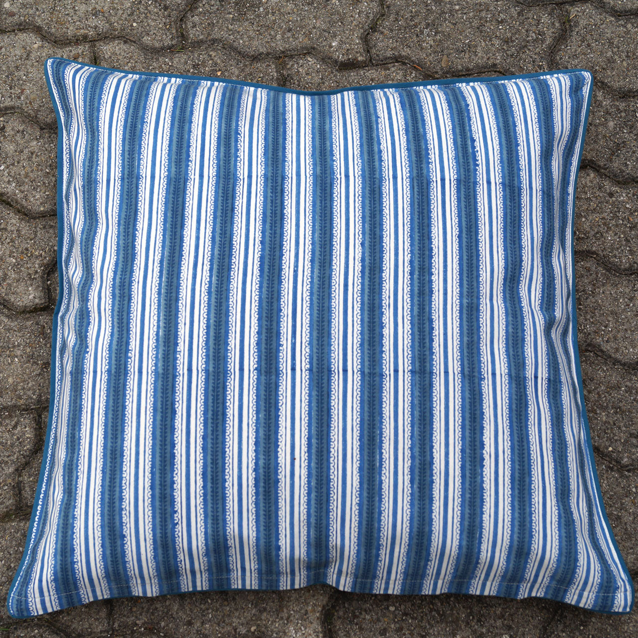 Kissenhülle Stempeldruck Kräutergarten 60x60