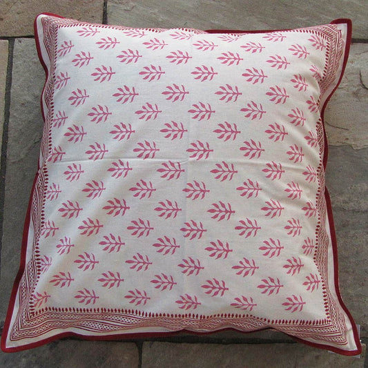 Kissenhülle Blockprint Pink Ornamental/Graphic 60x60