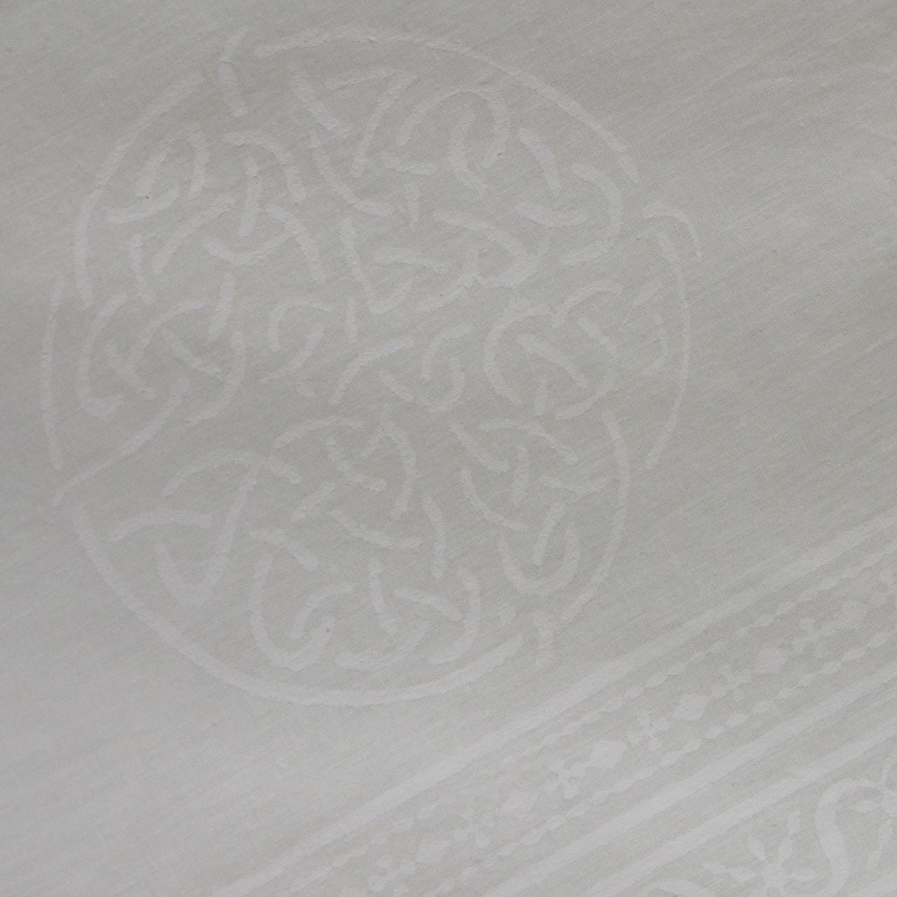 Tischdecke Blockprint White Gothic  ca.180x270 cm