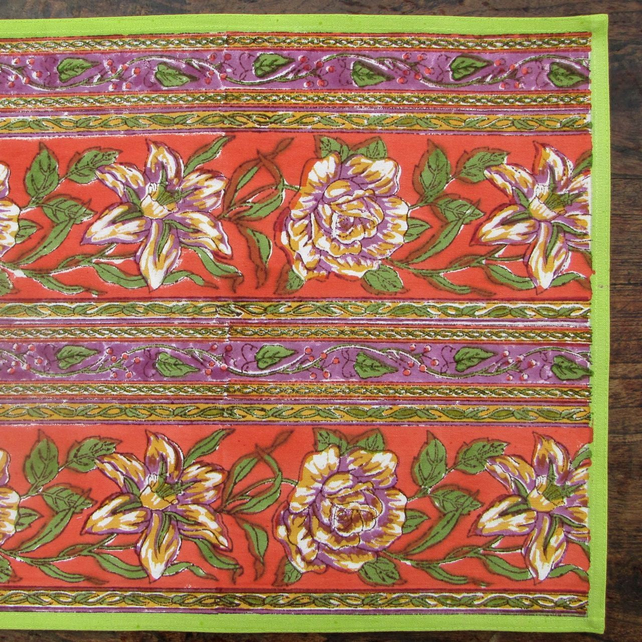Platzsets (4 Stck.) Blockprint Green Floral 35x45