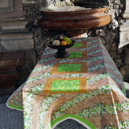 Tischdecke Blockprint Dragonfly 180x270 cm