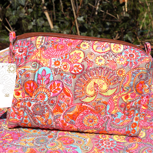 Waschbeutel Pink Paisley